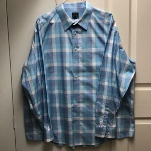Jos A. Bank Plaid Button Down Collar Shirt